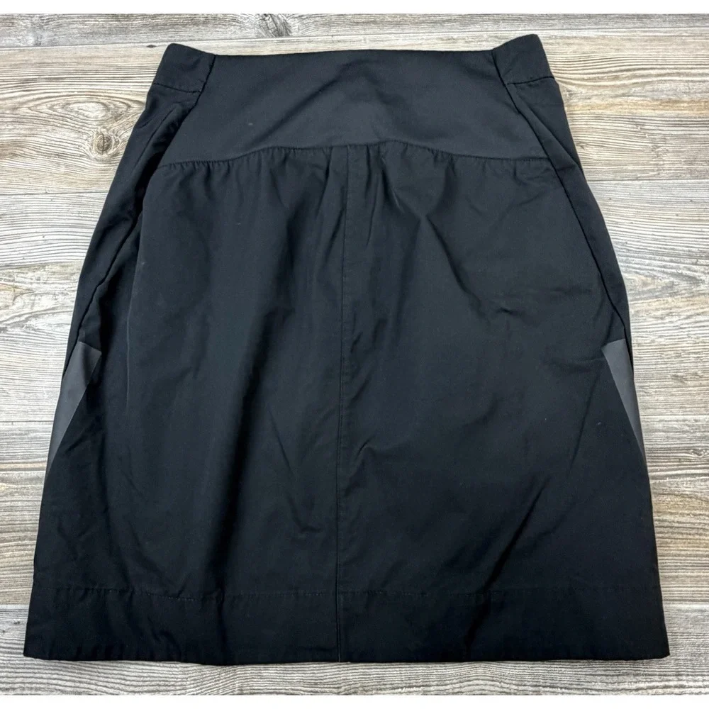 Nike Sportswear Bonded Tech Black Skirt High Waisted Zip Pocket Womens M Golf